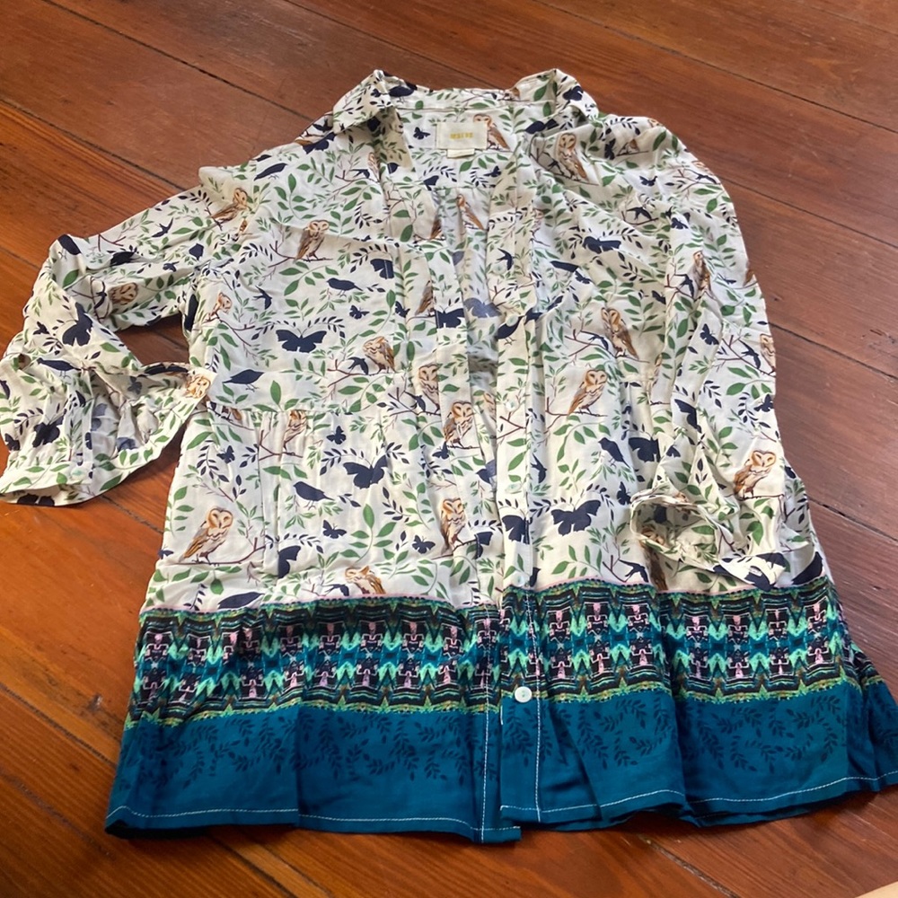 Maeve blouse blue/green